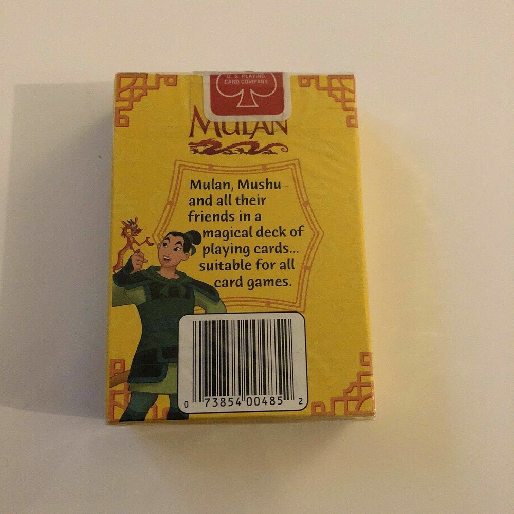 New Rare Disney Mulan Playing Cards Standard Card Deck No 485 Sealed Made in USA - Picture 6 of 6